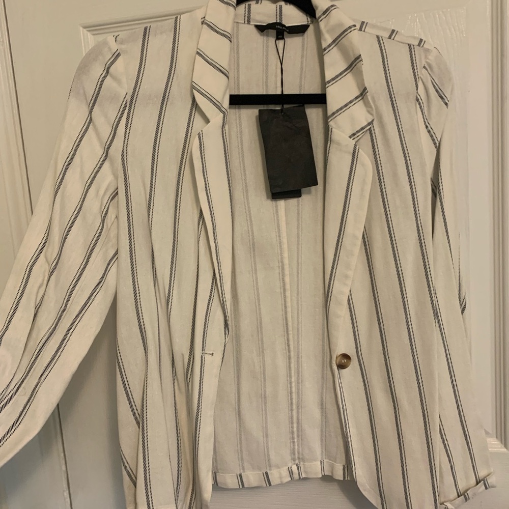 Vero Moda Pinstripe Linen Blazer